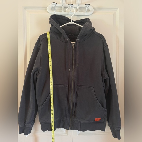 Blue Ink color RVCA heavier weight zip up hoodie, men’s size medium - Picture 2 of 7